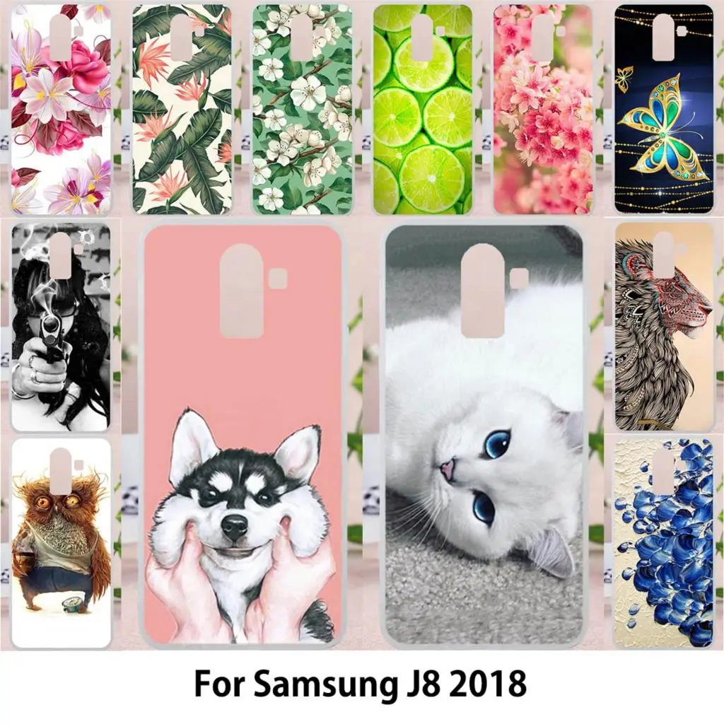 

Phone Case For Samsung Galaxy J8 2018 Case For Samsung J8 2018 J810F/DS J810G/DS Silicone Soft Painted Bags Skins Shell