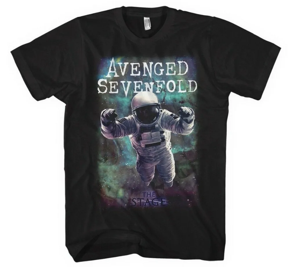 Avenged Sevenfold астронавт сценическая футболка новые аутентичные и лицензированные прямые с круглым вырезом короткий рукав для мужчин забавные
