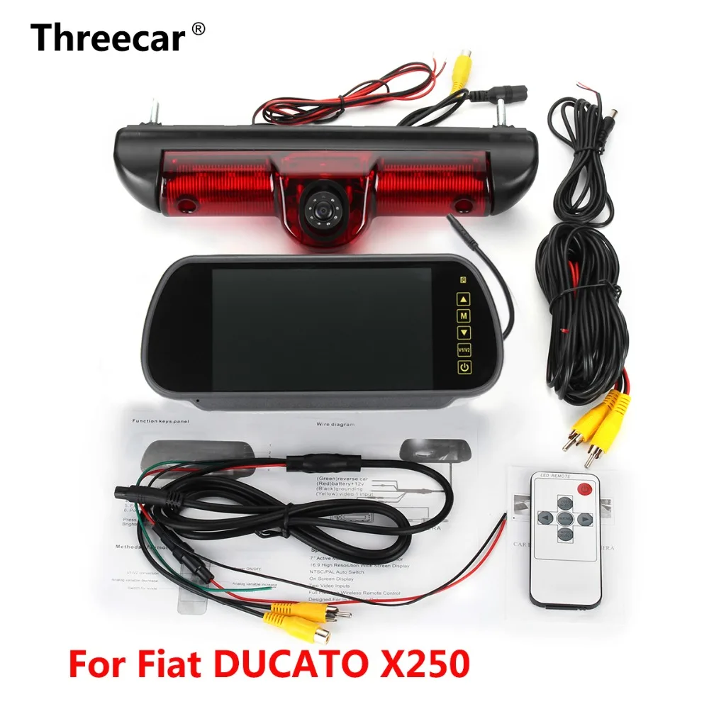 En Ligne Lumière de Frein De voiture Arrière vue caméra pour Citroen JUMPER III Fiat DUCATO X250 Peugeot BOXER III avec Built In 6 pcs IR LED lumière