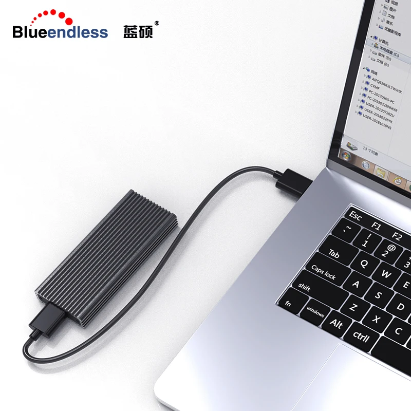Blueendless портативный чехол для жесткого диска M.2 на Type c Usb 3 1 NVMe PCIE Msata корпус