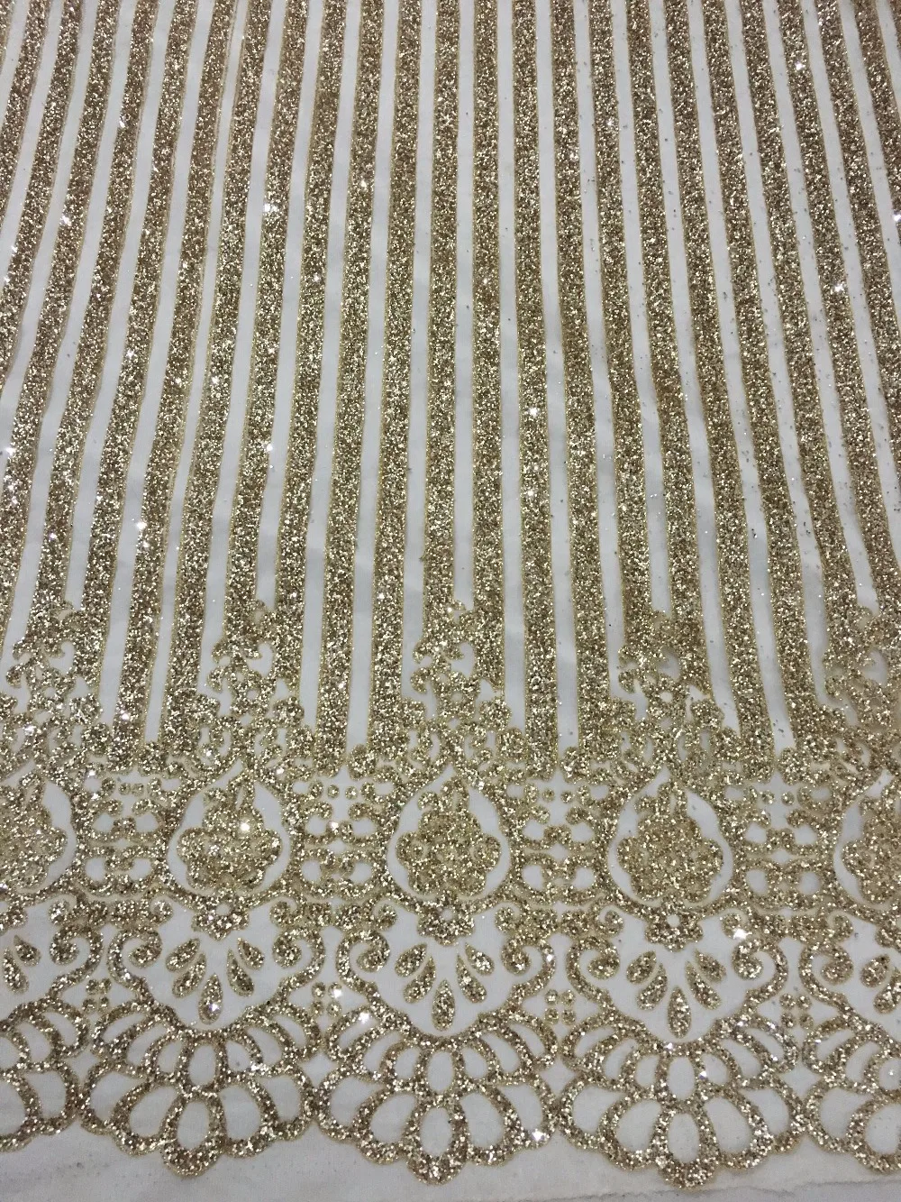 hot selling gold glued glitter L 72214 french net lace fabric nigerian