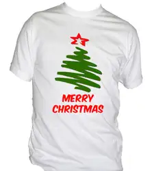 Fm10 Мужская футболка Рождественская елка подарок на Новый год идея Счастливого Рождества
