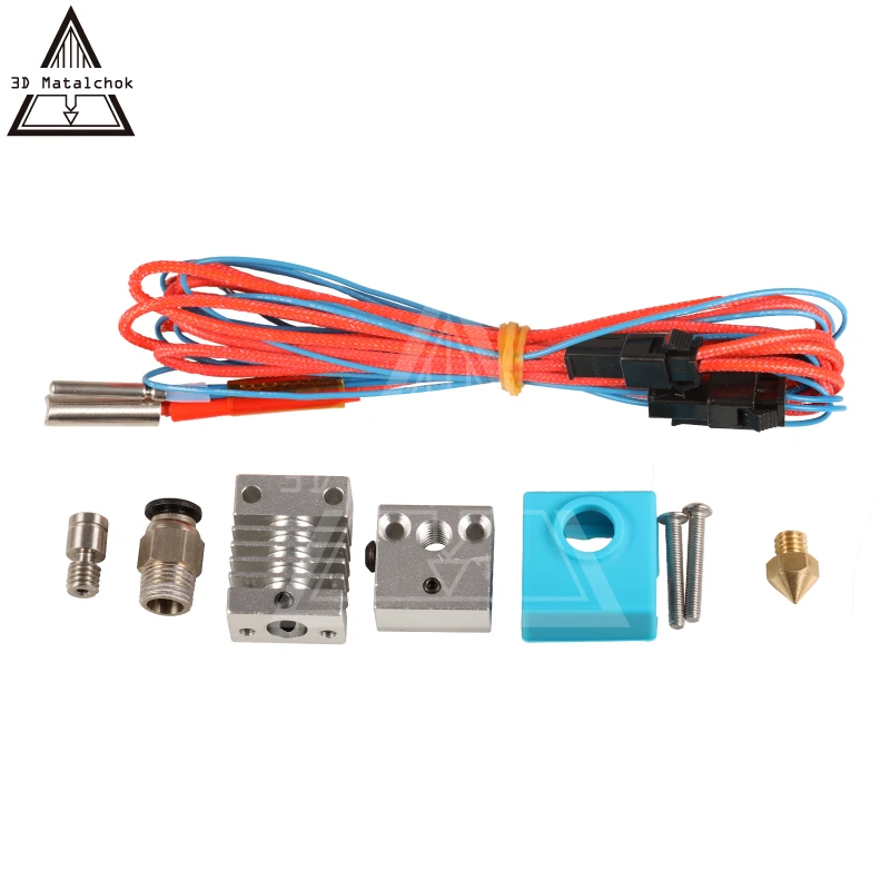 CR10 Hotend Bowden Extruder Long distance Titanium Alloy Heat break Throat 1.75mm for Creality CR-10 D Printer Micro Swiss