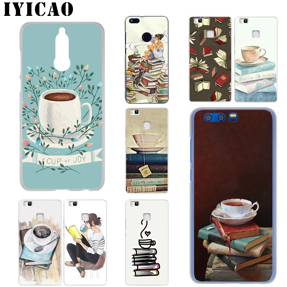IYICAO First coffee book for Huawei Mate 20 10 30 Lite Pro Y9 2019 Y7 Y6 Prime 2018 2017 Cover Phone Case | Мобильные телефоны и