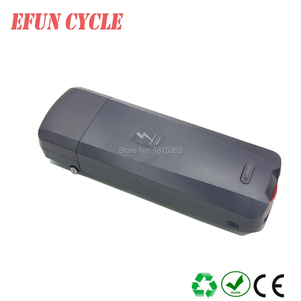 

High capacity Li-ion battery pack songxia rear rack 36V 25.6Ah electric bicycle rechargeable batter pack for ebike sondor bike