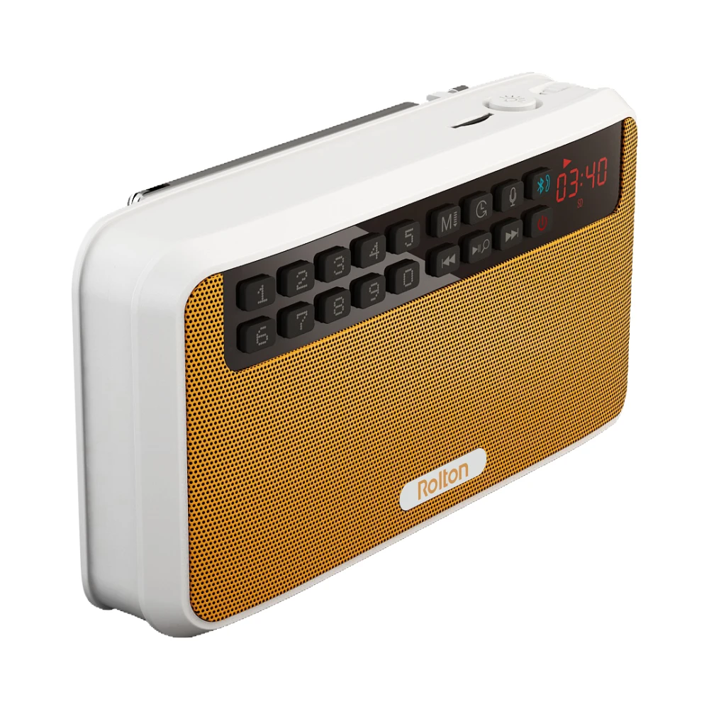Портативные стереоколонки Rolton E500 Bluetooth fm радио чистый бас двухтрековый динамик tf