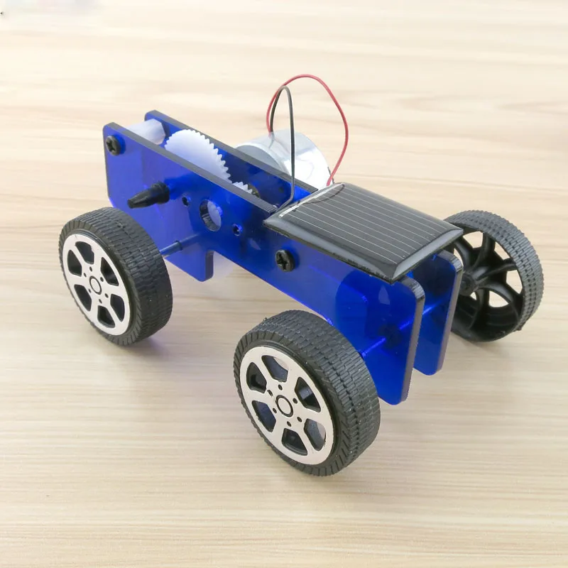 DIY солнечной энергии автомобиля для раннего обучения детей научный эксперимент головоломка конструктор игрушка преподавания физики ресурсы