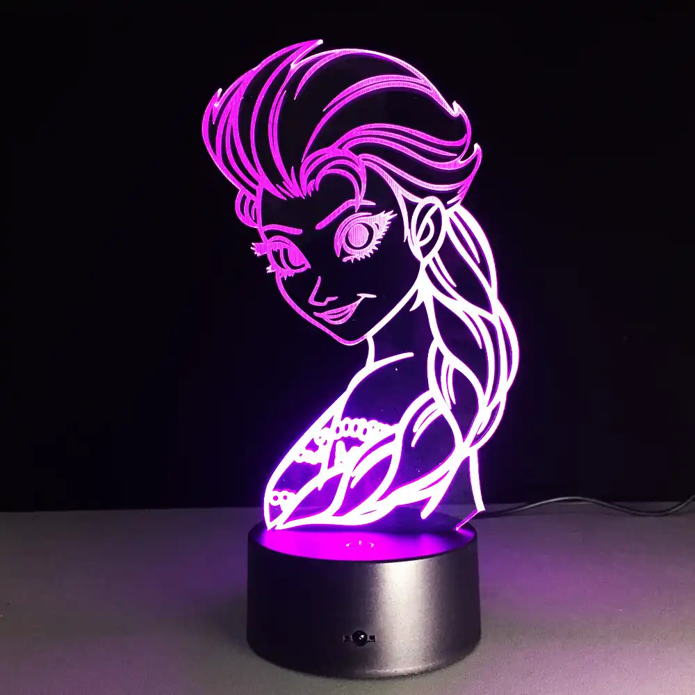 girl night light lamp