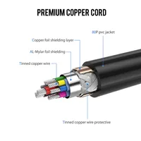 כונן קשיח כבל מתאם USB VOXLINK ל- USB כבל מאריך USB 2.0 זכר ל זכר רחב דיסק קשיח חיצוני כבל כונן כבל מתאם עבור רדיאטור קשיח (3)