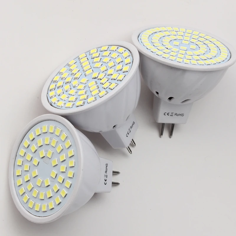 Светодиодный лампа GU10 E14 E27 MR16 Bombillas lampada прожектор 48 s 60 80 светодиодный SMD 2835 для
