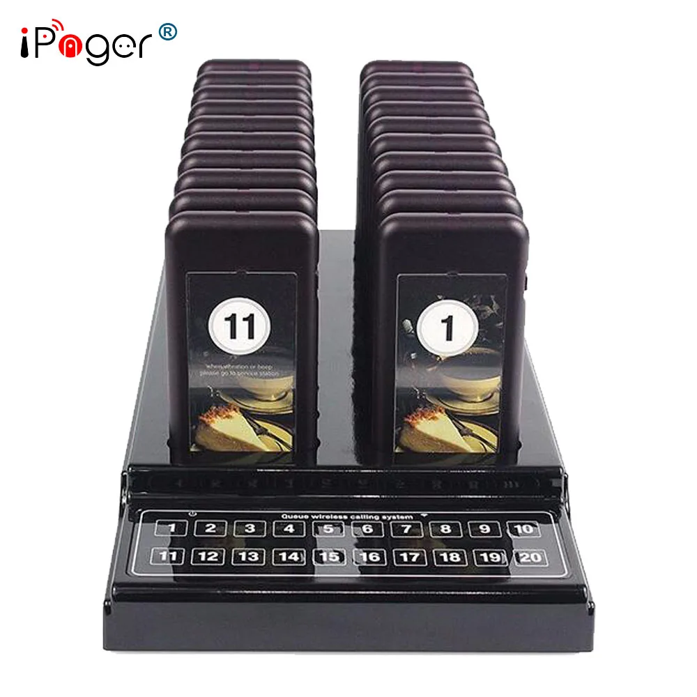 

Wireless pager for restaurant/ vibrating waiter calling system