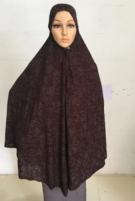 H1379 Latest Big Size Instant Hijab Glitter Pray Hijab Muslim Scarf Overhead Thigh Length Jibab Khimar Women S Scarves Aliexpress