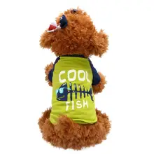 Трансер собачья одежда собаки рубашка Лето милый спортивный щенок маленькая собака кошка домашнее животное рубашка одежда 3,27