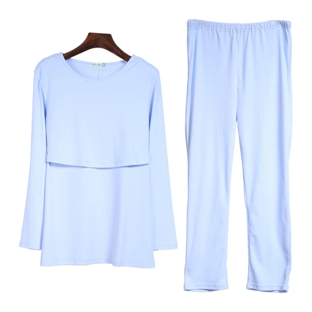 2016 New Long Sleeve 100% Cotton Maternity Pajamas and Fashionable ...