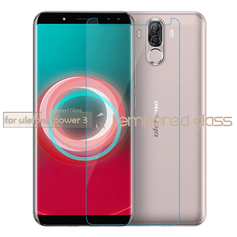 

HOT For Ulefone POWER 3 3S power 2 power Explosion Proof Tempered Glass Protective Front Film free white edge liquid