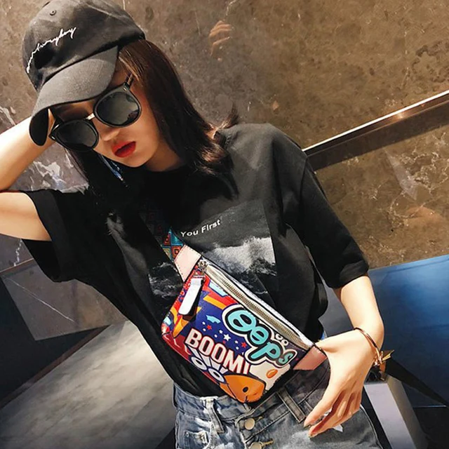 CCRXRQ Waist Bag For Women Fashion Ladies Chest Bag Handy Belt Bags Female Hip-hop Bags Banana Phone Coin Purse Waist Pack Girl