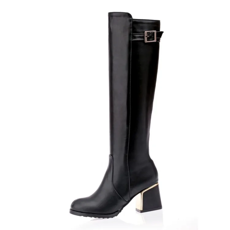 BLXQPYT большие и маленькие размеры 30-54 Ботинки botas mujer обувь Женская мода Высокие каблуки Женские ботинки зима-осень A18