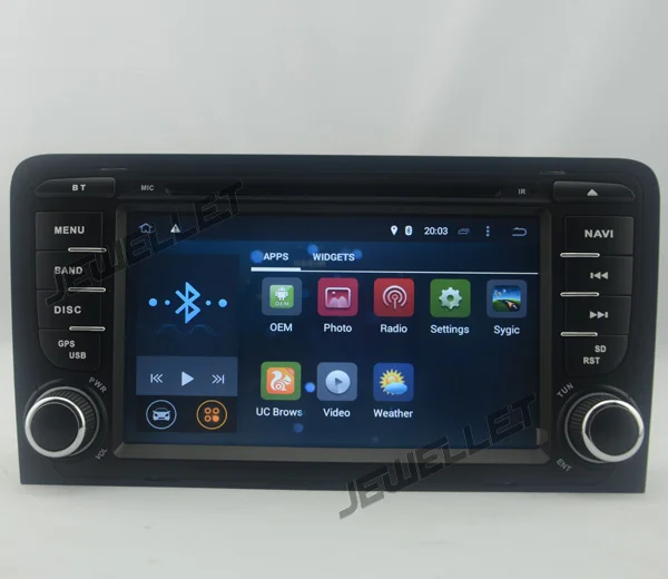 Top Octa core IPS screen  Android 9.0 Car DVD GPS radio Navigation for Audi A3 S3 2003-2013 with 4G/Wifi DVR OBD mirror link 1080P 7