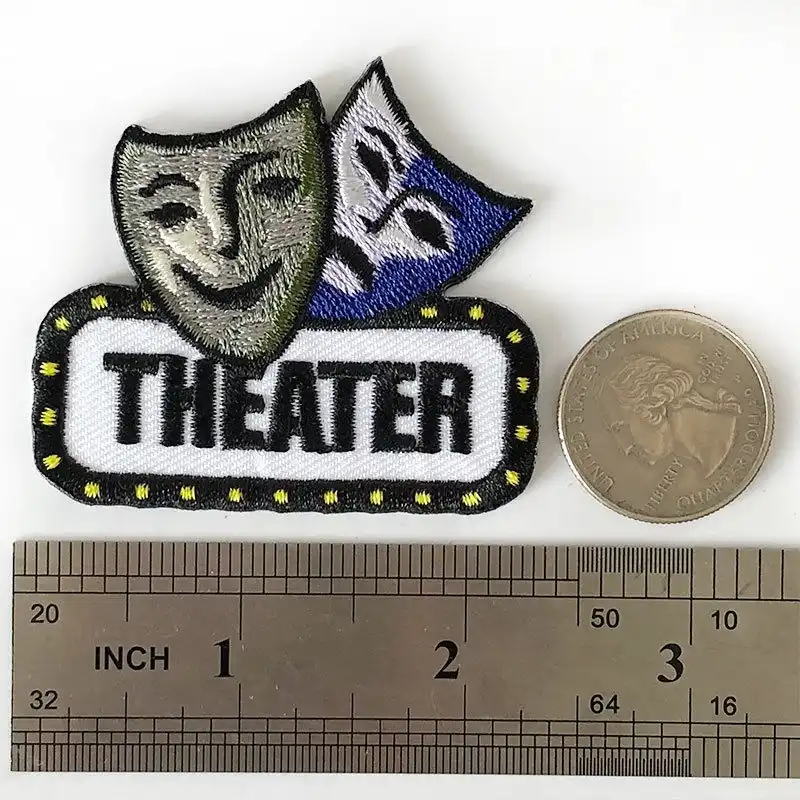 Comedy and Tragedy Drama Acting Patch Applique Iron on