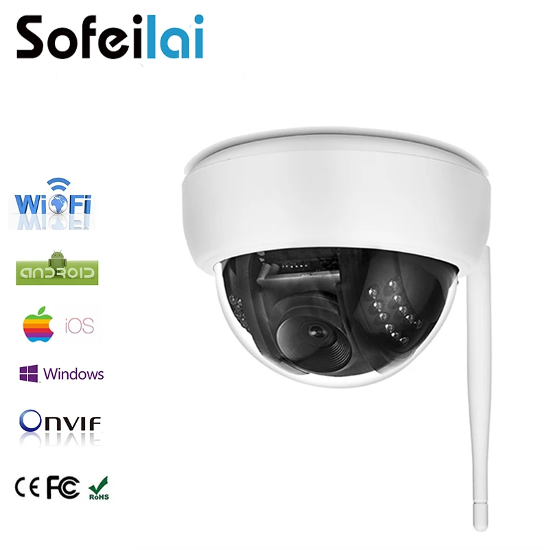 1080P HD Беспроводная sd карта купольная ip камера CCTV WiFi инфракрасное ночное видение