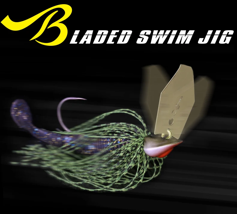  TSURINOYA Spinner Bait Fishing Lure 11g 14g BLADED SWIM JIG Buzzbait Wobbler Metal Jig Bass Soft Lu