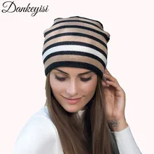 DANKEYISI Зимняя шерстяная шапка бини шапки для женщин Skullies теплая гравитационная вязаная шапка s Мужская Gorros Женская Повседневная шапка