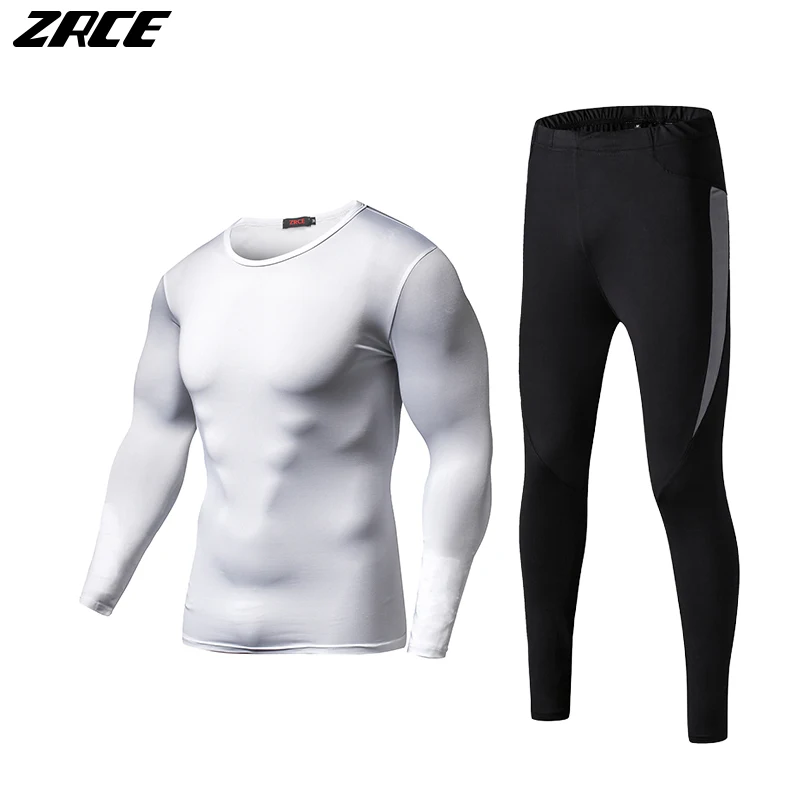 ZRCE мужские и женские однотонные повседневные спортивные костюмы для фитнеса с