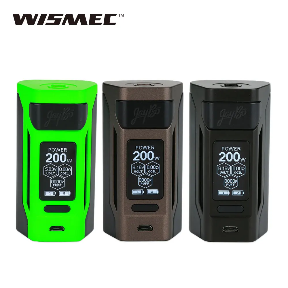 Оригинальный WISMEC рел RX2 20700 TC мод 200 Вт Выход 1 3 дюймов Большой экран коробка для Gnome