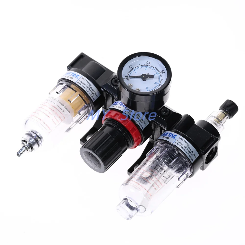 

Pneumatic Relief Valve Water Separator Air Compressor Air Filter AC-2000 Air Supply Triple Unit AF+AR+AL AC2000