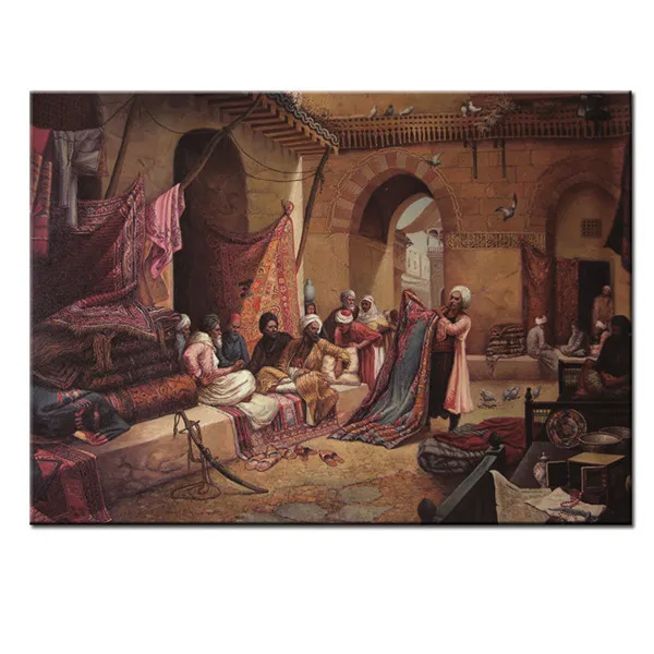 Классические арабы Живой пейзаж холст печатные картины маслом напечатанные на холсте отель стены искусства украшения картины - Цвет: 3206