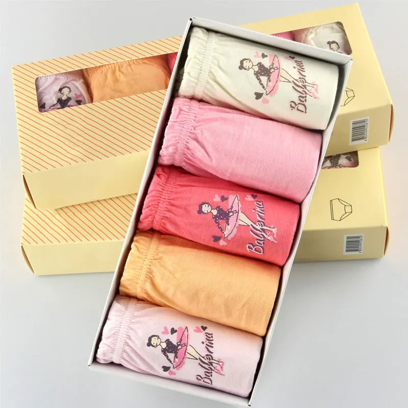 

Fashion Girls Underwear Cotton Panties For Girl High Quality Cartoon Boxer Kids Briefs for girls Children Underpants 5pcs/box