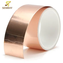 50mmX3 Meter Guitar Copper Foil Tape Conductive Slug Snail Barrier Adhesive Back Electric Shield Conduction Guitar Accessories