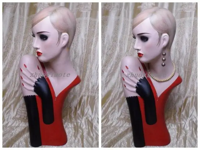 

Women wig mannequin head ornaments model female mannequin head of manual coloured drawing or pattern model restore ancient ways