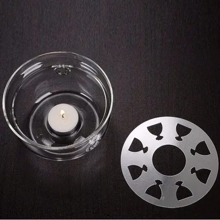 Стеклянная круглая форма теплое основание, жаростойкое стекло кристалл обычный чайник воды чайник подогреватель