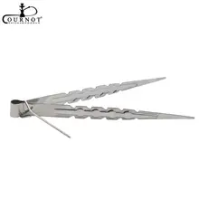 Металлический длинный уголь для кальяна щипцы зажимы для угля фиксирующие щипцы 218 мм из металла с фольгой