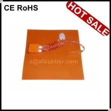 600 мм x 600 мм(24 ''X 24'') 230 в 600 Вт Силиконовый обогреватель кровать с NTC термистор и 3 м лента