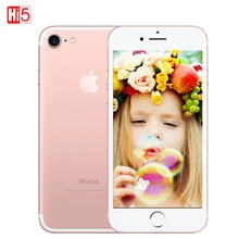 Déverrouillé Apple iPhone 7 Marque mobile Téléphone 2 GB RAM 32/128 GB/256 GB ROM IOS 10 LTE 12.0MP Caméra Quad-Core D’empreintes Digitales iphone7