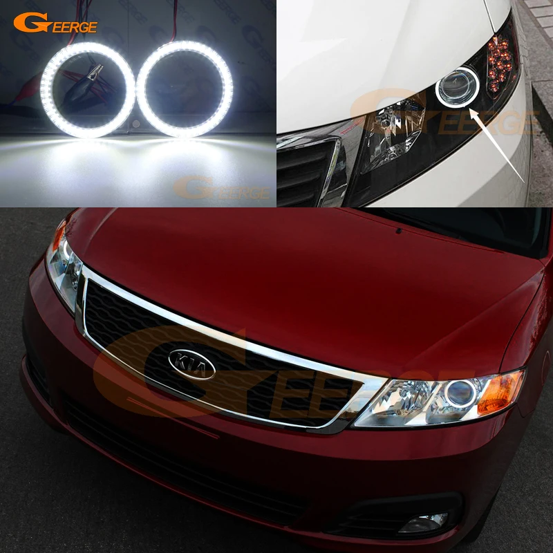 Для Kia Optima Magentis 2009 2010 smd led Ангельские глазки комплект дневной свет отлично Ультра яркое освещение DRL