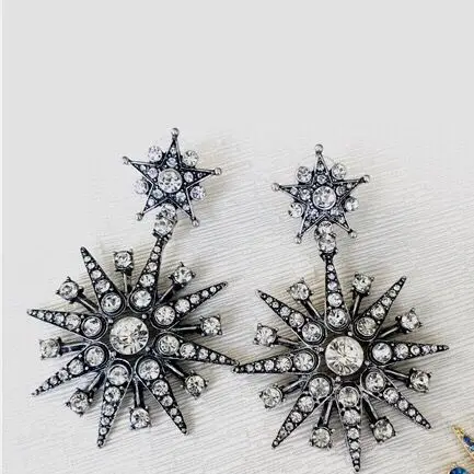 Amybaby дизайнерское высококачественное женское Роскошное винтажное жемчужное Кристальное женское ожерелье серьги ювелирные изделия для вечерние - Окраска металла: 9