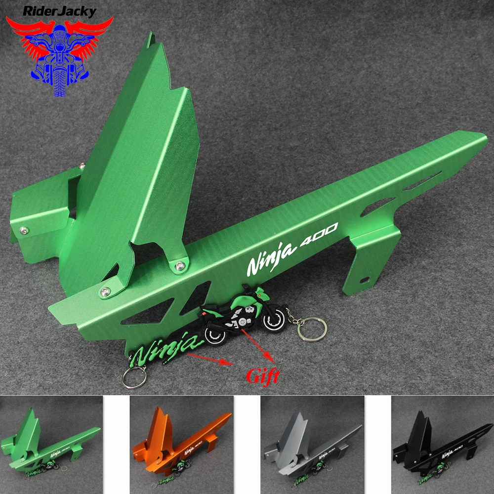 

Logo NINJA400 for Kawasaki NINJA 400 2018 2019 Motorcycle Chain Guard Cover & Rear Fender Mudguard Kit