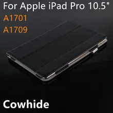 Case Cowhide For iPad Pro 10.5 inch New 2017 Protective Smart Cover Genuine Leather Tablet For Apple ipad pro10.5 Case Protector