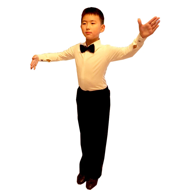 Latin Dance Pants Shirt Vestido Dance Clothes Men Black White 2023