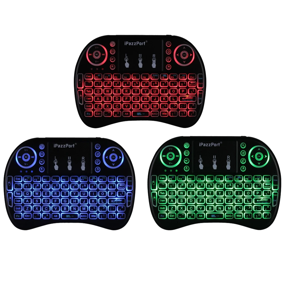 iPazzPort I8 Russian / English Mini Keyboard RGB Backlit 2