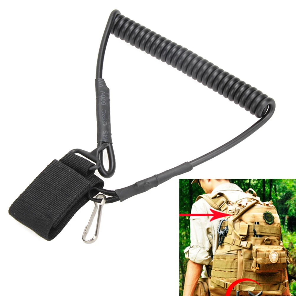 Molle Tactical Safety Rope Backpack Accessories Retractable Tactical