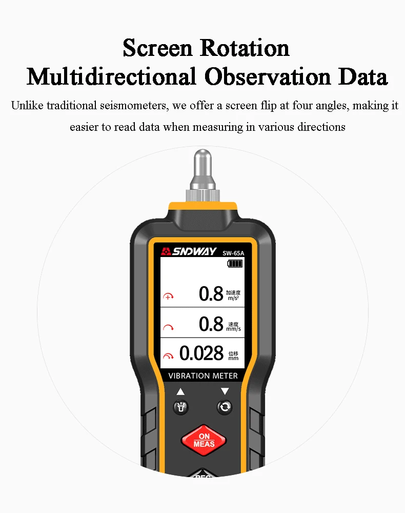 Цифровой Виброметр портативный вибратор анализатор Высокая точность Виброметр датчик вибрации единицы измерения вибратор тестер