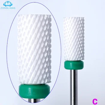 

Ceramic nail bits 3/32" ceramic nail drill bits manicure professional nail tool pedicure milling machine manicure drill bits