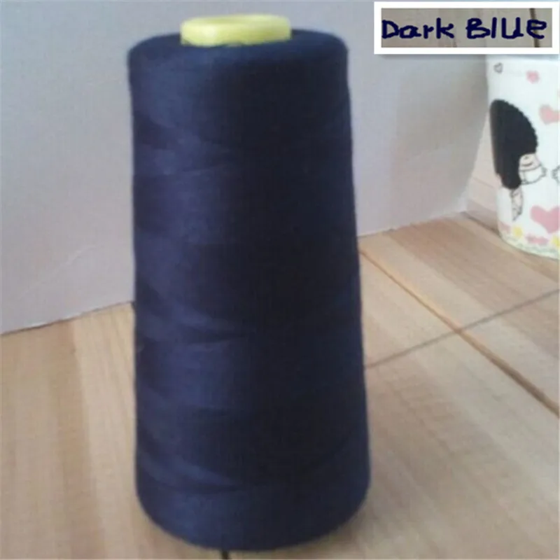 

3000 Yards Polyester Durable Dark blue Garment sewing shirt threads cord 40s/2