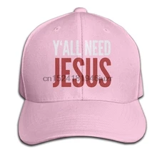 Y'all Need Jesus Christian Мужская и женская хлопковая регулируемая бейсболка шляпа
