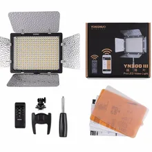 Светодиодная лампа для видеосъемки Yongnuo YN300 III 3200 K-5500 K Pro светодиодный видео свет жесткий Батарея чехол для DSLR Камера/видеокамера