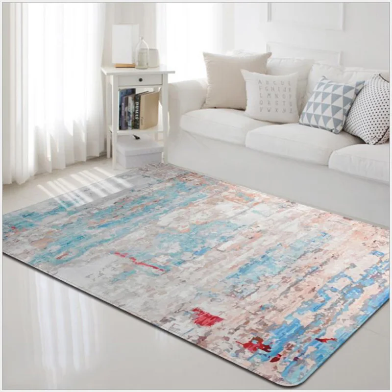 Современный Boho Ретро стиль гостиной пол ковер, не скользит Крытый открытый большой площади коврики диван подушка ковер